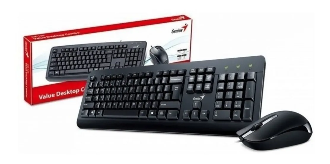 COMBO TECLADO MOUSE GENIUS KM-160 ALAMBRICO